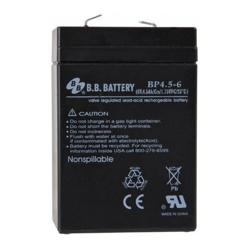 Main product image of 4.5 Ah Rechargeable Lead Battery, Compatible w/ Fire Vulcan, 44007
