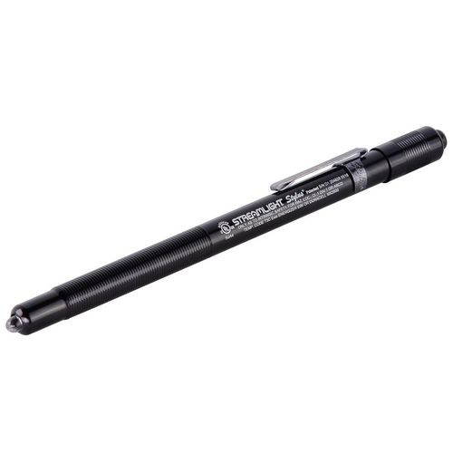 Main product image of Stylus Penlight, LED, 11 Lumens, 140 cd Beam Intensity, 24 Hr Max Run Time, 24m Beam Distance, Class I Div 1 Safety Rated, (3) AAAA Batteries Included (Black), 65058