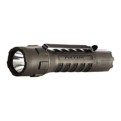 Main product image of PolyTac Polymer Handheld Flashlight, LED, 65 Hr Max Run Time, w/ CR123A, 3 Light Modes, Black, 88850