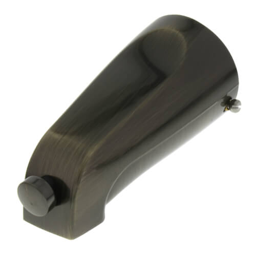 Main product image of 5-1/8" Mixet Antique Brass Diverter Tub Spout (1/2" Slip-On)