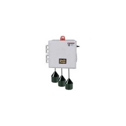 Main product image of 208/240/480V Simplex Control Panel, 1 PH, NEMA 4X, 15-20 Amps, 3 Float w/ 35 ft. Cord