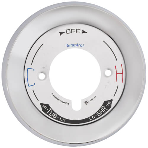Main product image of Polished Chrome Temptrol Model A Escutcheon, T-27-ESC-A