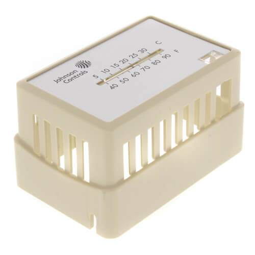 Main product image of Beige Thermostat Cover Plate Assembly,Exposed setpoint, with °F/°C thermometer (Horizontal Mount)