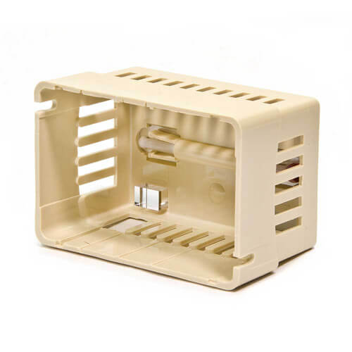 Main product image of Beige Thermostat Cover Plate Assembly,Exposed setpoint, with °F/°C thermometer (Horizontal Mount)