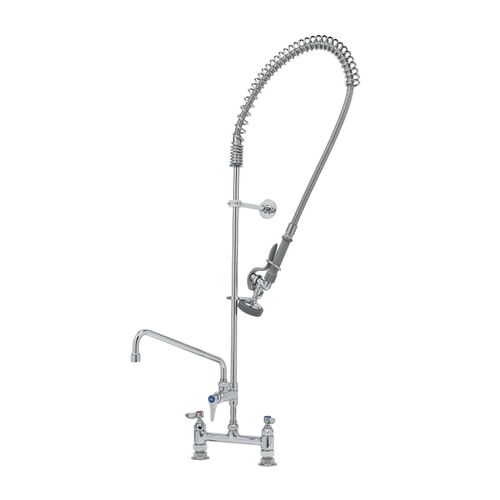 Main product image of Easyinstall Pre-rinse, Deck Mount Base, 8" Centers, 12" Add-on Faucet, 6" Wall Bracket, B-0123-ADF12-B