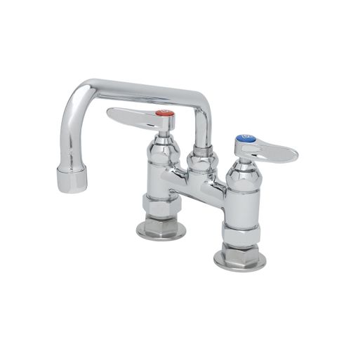 Main product image of Double Pantry Faucet, Deck Mount, 4" Centers, 10" Swing Nozzle (061x), B-0226
