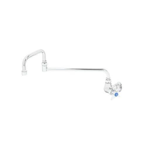 Main product image of Single Pantry Faucet, Single Hole Base, Wall Mount, 18" Double Joint Swing Nozzle, B-0260