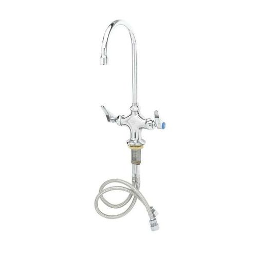 Main product image of Double Pantry Faucet, Single Hole Base, Swivel/rigid Gooseneck, Stream Regulator, B-0300