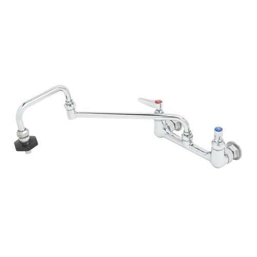 Main product image of Pot Filler, Wall Mount, 8" Centers, 18" Double Joint Nozzle, Insulated On-off Control, B-0597