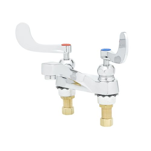 Main product image of Medical Faucet, Deck Mount, Cast Basin Spout, Aerator, Wrist Handles, Cerama Cartridges, B-0890-CR