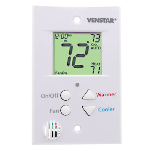 Main product image of Venstar T0051FS FlatStat Programmable Digital Thermostat (Designed for Hospitality Industry)