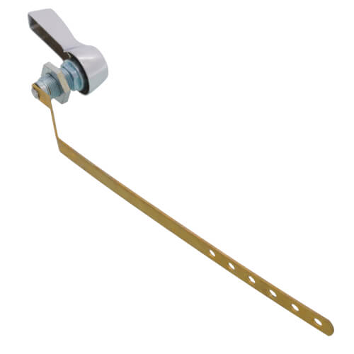 Main product image of Chrome Plated Tank Trip Lever with 10" Brass Arm and Metal Spud and Nut
