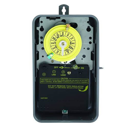Main product image of Heavy Duty Mechanical Time Switch w/ NEMA 3R Metal Case, 40A, SPST (120V)