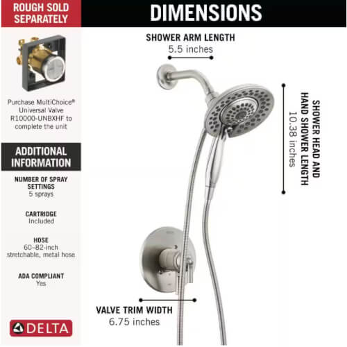 Main product image of Saylor Monitor 17 Series Shower Trim w/ In2ition (Champagne Bronze), T17235-CZ-I