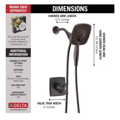 Main product image of Ashlyn Monitor 17 Series Shower Trim w/ In2ition (Venetian Bronze), T17264-RB-I