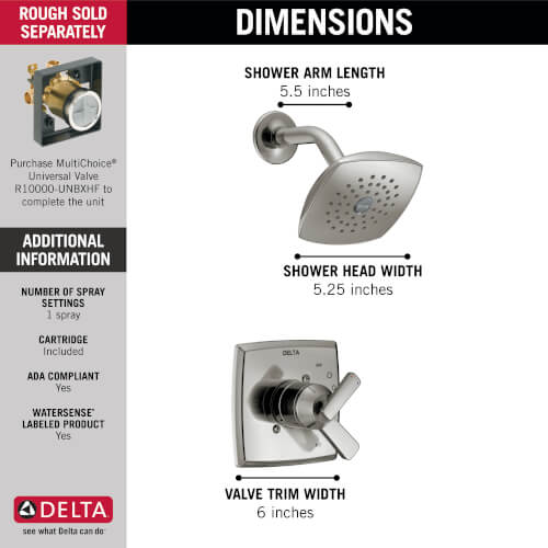 Main product image of Ashlyn Monitor 17 Series Shower Trim (Stainless Steel), T17264-SS