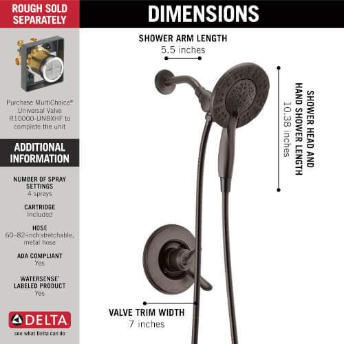 Main product image of Linden Monitor 17 Series Shower Trim w/ In2ition (Venetian Bronze)