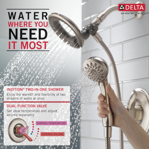Main product image of Linden Monitor 17 Series Shower Trim w/ In2ition (Stainless Steel)