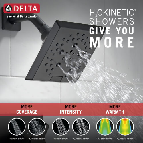 Main product image of Pivotal Monitor 17 Series H2Okinetic Shower Trim (Matte Black), T17299-BL