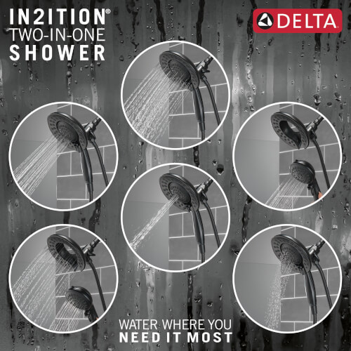 Main product image of Saylor Monitor 17 Series Tub & Shower Trim w/ In2ition (Matte Black), T17435-BL-I