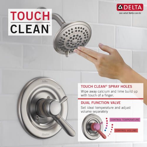 Main product image of Lahara Monitor 17 Series Tub & Shower Trim (Stainless Steel), T17438-SS