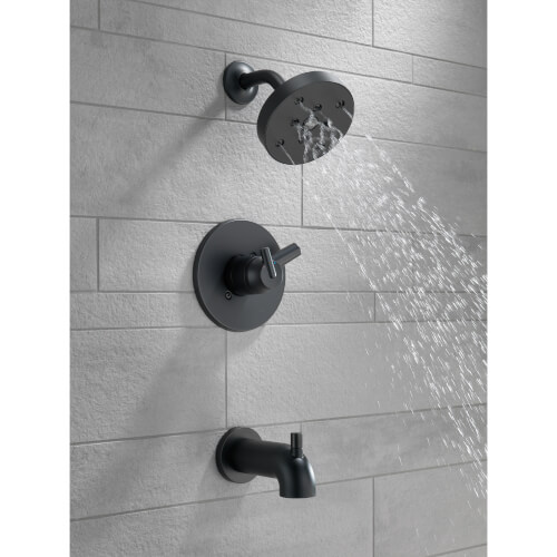 Main product image of Trinsic Monitor 17 Series H2Okinetic Tub & Shower Trim (Matte Black), T17459-BL