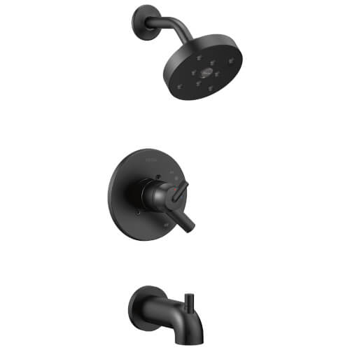 Main product image of Trinsic Monitor 17 Series H2Okinetic Tub & Shower Trim (Matte Black), T17459-BL