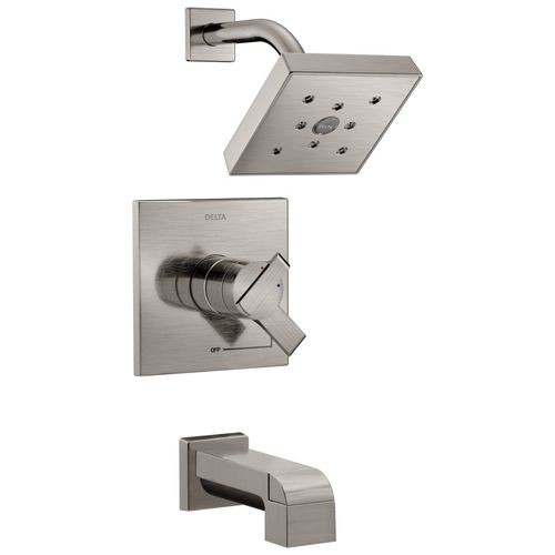 Main product image of Ara Monitor 17 Series H2Okinetic Tub & Shower Trim, 1.75 GPM (Stainless), T17467-SS