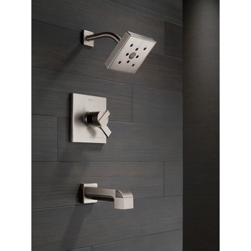 Main product image of Ara Monitor 17 Series H2Okinetic Tub & Shower Trim, 1.75 GPM (Stainless), T17467-SS