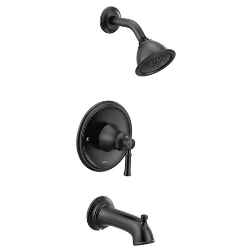 Main product image of Dartmoor Matte Black Posi-temp Tub And Shower Trim, 2.5 Gpm, T2183BL