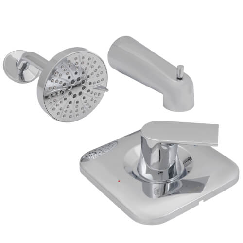Main product image of Genta LX Posi-Temp Tub and Shower Trim, Eco-Performance (Chrome), T2473EP