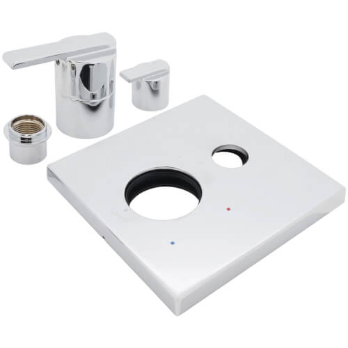 Main product image of Angular Modern Monitor 14 Series Valve Trim with 3-Setting Integrated Diverter (Chrome), T24867