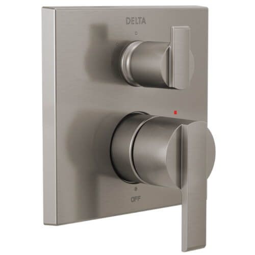 Main product image of Ara Angular Modern Monitor 14 Series Valve Trim w/ 3-Setting Diverter (Stainless Steel), T24867-SS
