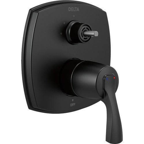 Main product image of Stryke 14 Series Integrated Diverter Trim w/ 3 Function Diverter Less Diverter Handle (Matte Black), T24876-BLLHP