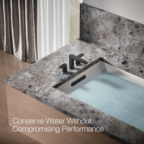 Main product image of Hint Two Handle Deck Mount Bathroom Faucet, Trim Only (Matte Black), K-T25740-4-BL