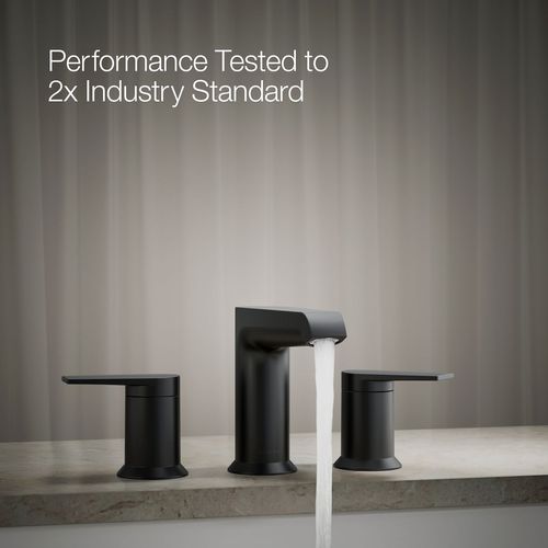 Main product image of Hint Two Handle Deck Mount Bathroom Faucet, Trim Only (Matte Black), K-T25740-4-BL