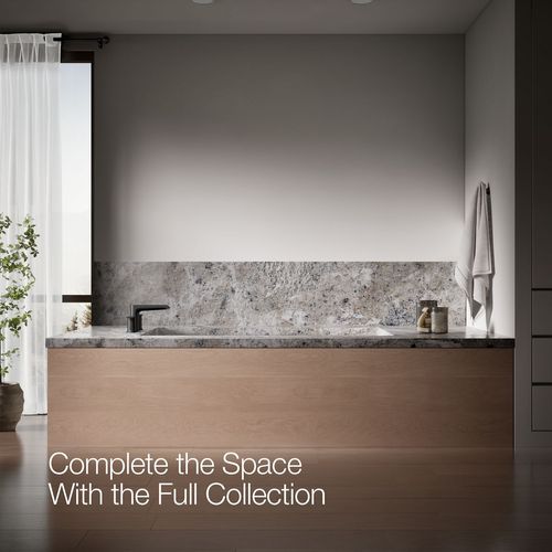 Main product image of Hint Two Handle Deck Mount Bathroom Faucet, Trim Only (Matte Black), K-T25740-4-BL
