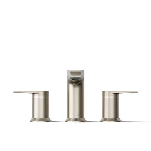 Main product image of Hint Two Handle Deck Mount Bathroom Faucet, Trim Only (Brushed Nickel), K-T25740-4-BN