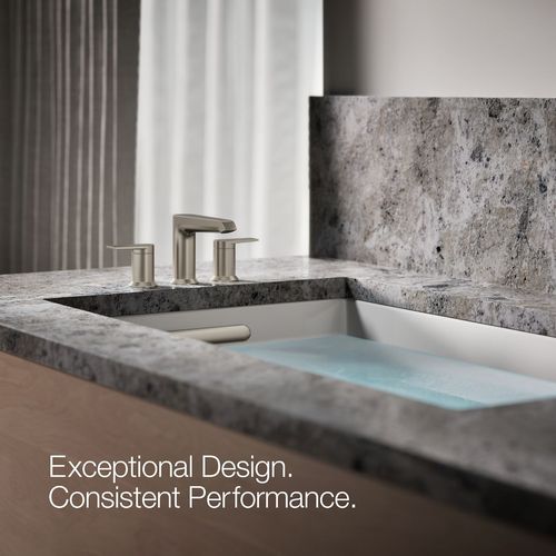 Main product image of Hint Two Handle Deck Mount Bathroom Faucet, Trim Only (Brushed Nickel), K-T25740-4-BN