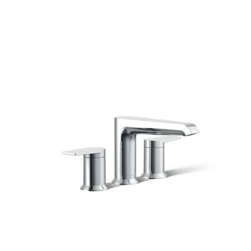 Main product image of Hint Two Handle Deck Mount Bathroom Faucet, Trim Only (Polished Chrome), K-T25740-4-CP