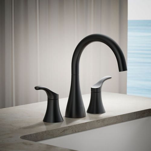 Main product image of Simplice Two Handle Deck Mount Bathroom Faucet, Trim Only (Matte Black), K-T26426-4-BL