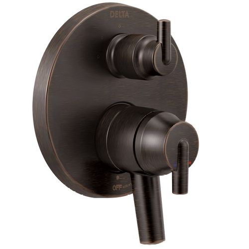 Main product image of Trinsic Contemporary 2 Handle Monitor 17 Series Valve Trim w/ 3-Setting Integrated Diverter (Venetian Bronze), T27859-RB