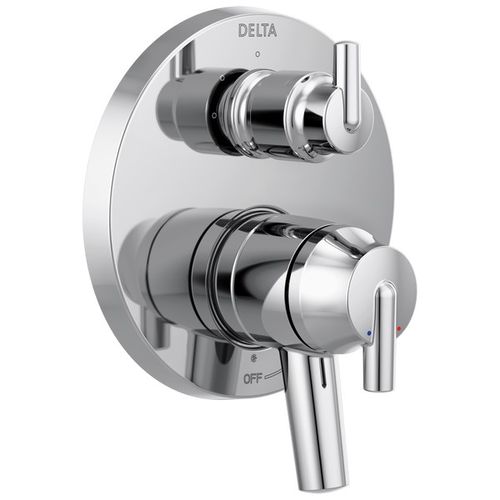 Main product image of Trinsic Contemporary 2 Handle Monitor 17 Series Valve Trim w/ 3-Setting Integrated Diverter (Chrome), T27859