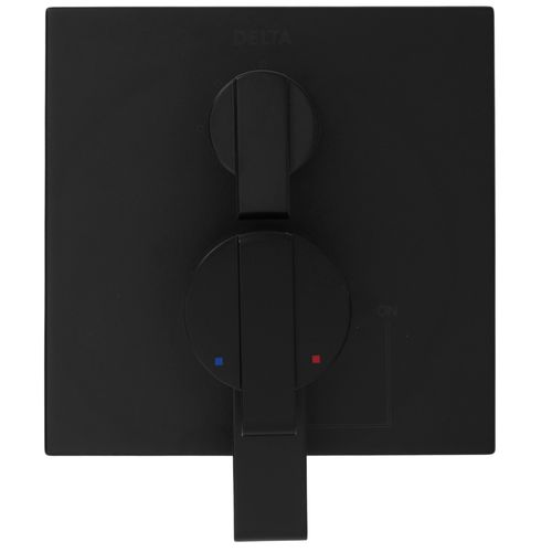 Main product image of Ara Angular Modern Monitor 17 Series Valve Trim w/ 3-Setting Diverter (Matte Black), T27867-BL