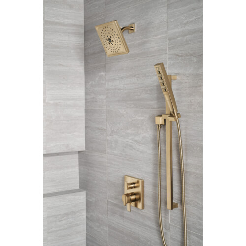 Main product image of Ara Angular Modern Monitor 17 Series Valve Trim w/ 3-Setting Diverter (Champagne Bronze), T27867-CZ
