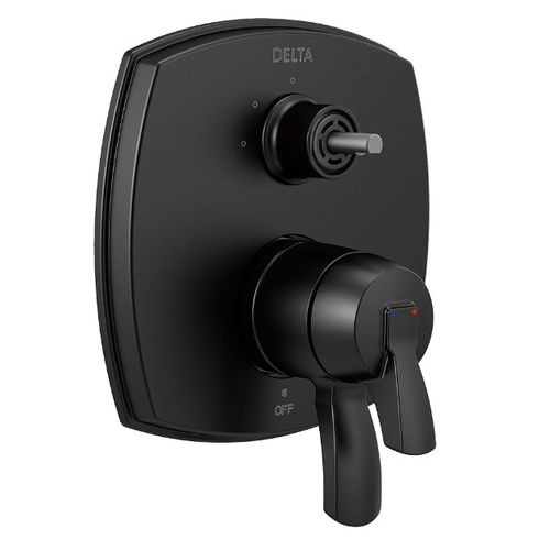 Main product image of Stryke 17 Series Integrated Diverter Trim w/ 3 Function Diverter Less Diverter Handle (Matte Black), T27876-BLLHP