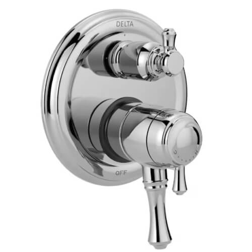 Main product image of Cassidy Traditional 2-Handle Monitor 17 Series Valve Trim w/ 3-Setting Diverter (Chrome), T27897