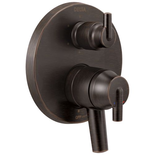 Main product image of Trinsic Contemporary Two Handle Monitor 17 Series Valve Trim with 6-Setting Integrated Diverter (Venetian Bronze), T27959-RB