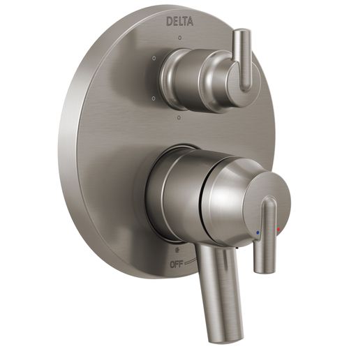 Main product image of Trinsic Contemporary 2 Handle Monitor 17 Series Valve Trim w/ 6-Setting Integrated Diverter (Stainless), T27959-SS