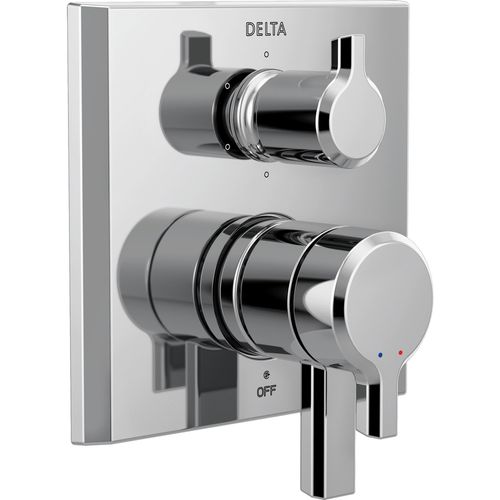 Main product image of Pivotal 2-Handle Monitor 17 Series Valve Trim w/ 6-Setting Diverter (Lumicoat Chrome), T27999-PR